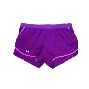 Under Armour Fly By 2.0 Running Shorts Women’s XL NWT Purple Pink 1350196